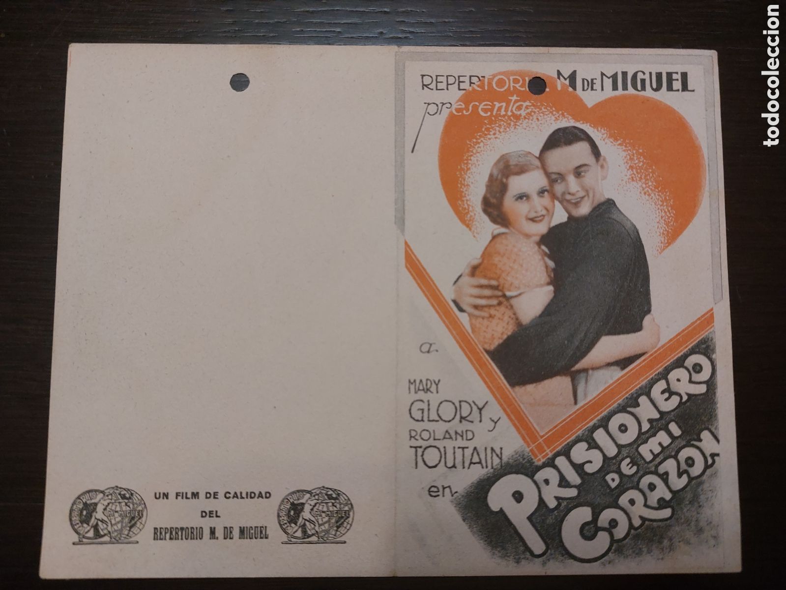 Cine: Programa doble Prisionero de mi coraz&oacute;n con Mary Glory . Sin publicidad . - Foto 1