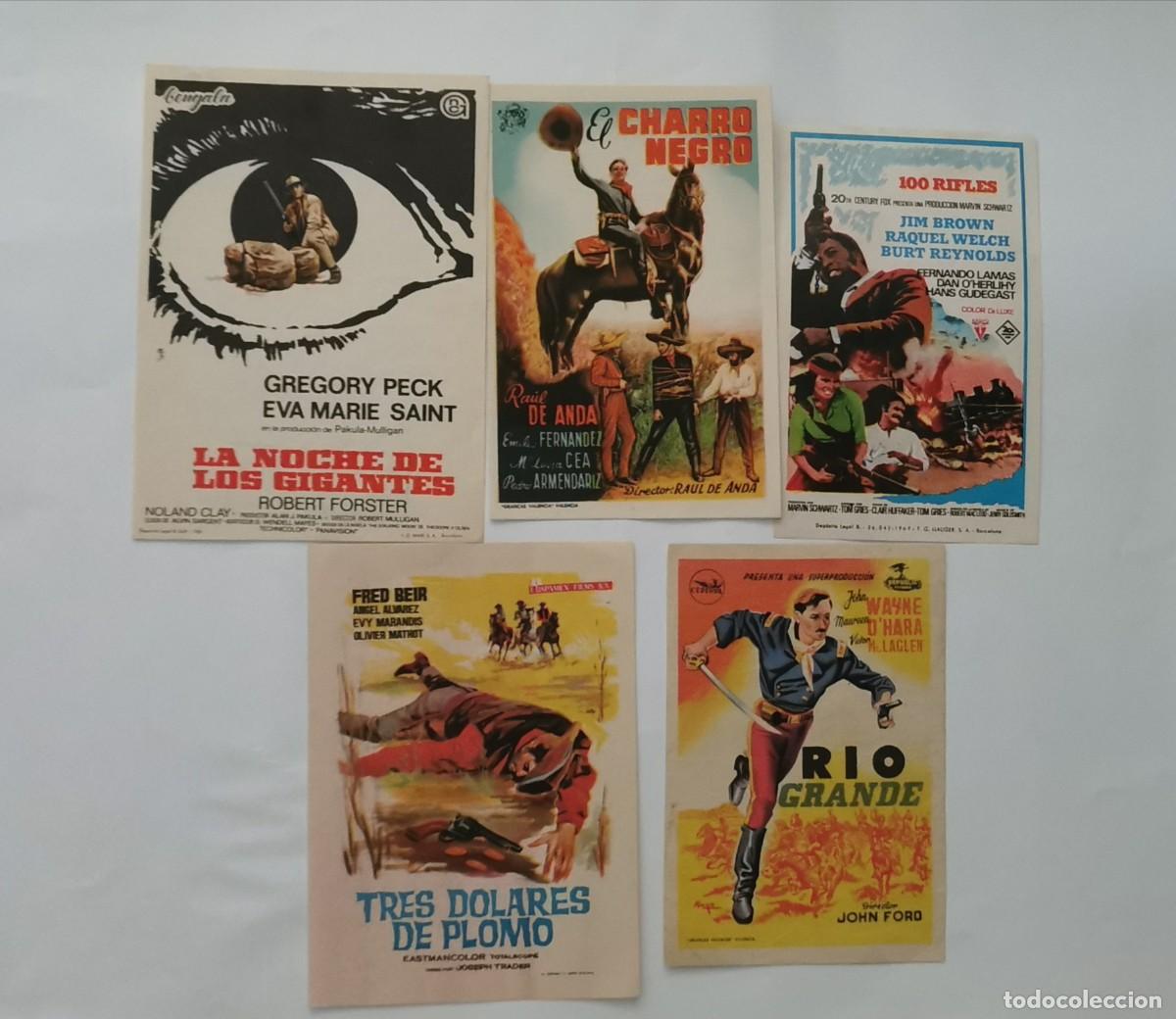 Cine: LOTE DE 5 FOLLETOS DE WESTERN - Foto 1