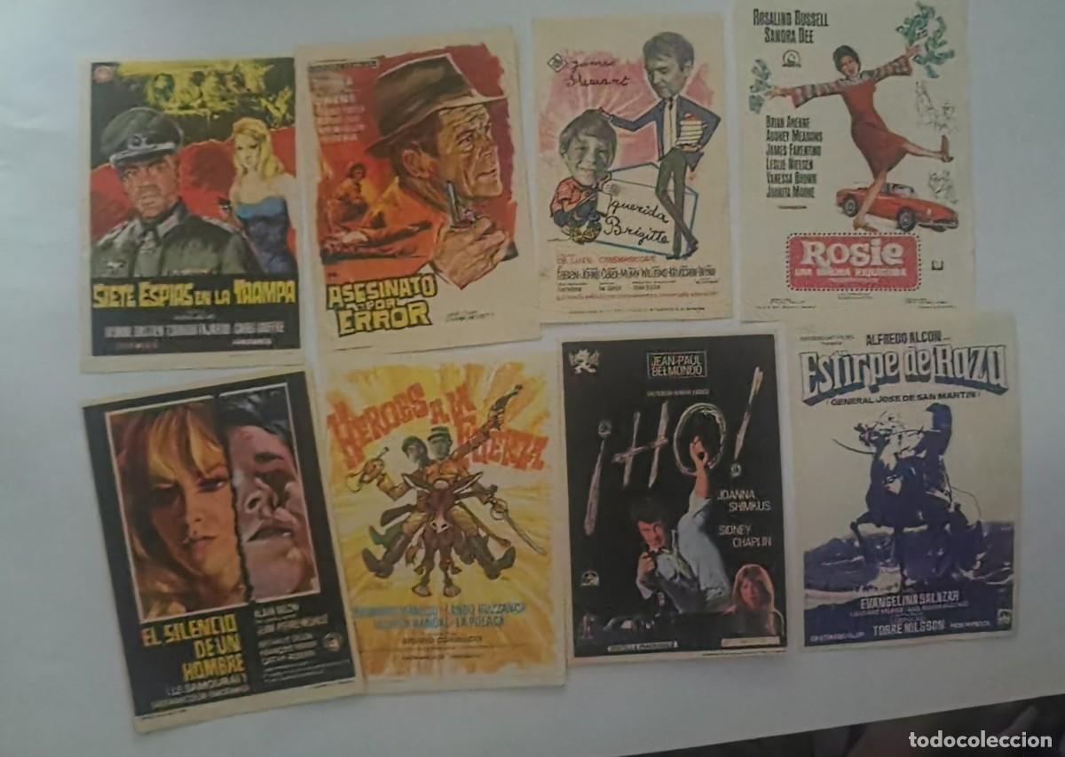 Folhetos de m&atilde;o de filmes antigos de cinema: LOTE DE 8 FOLLETOS DE NANO SP
