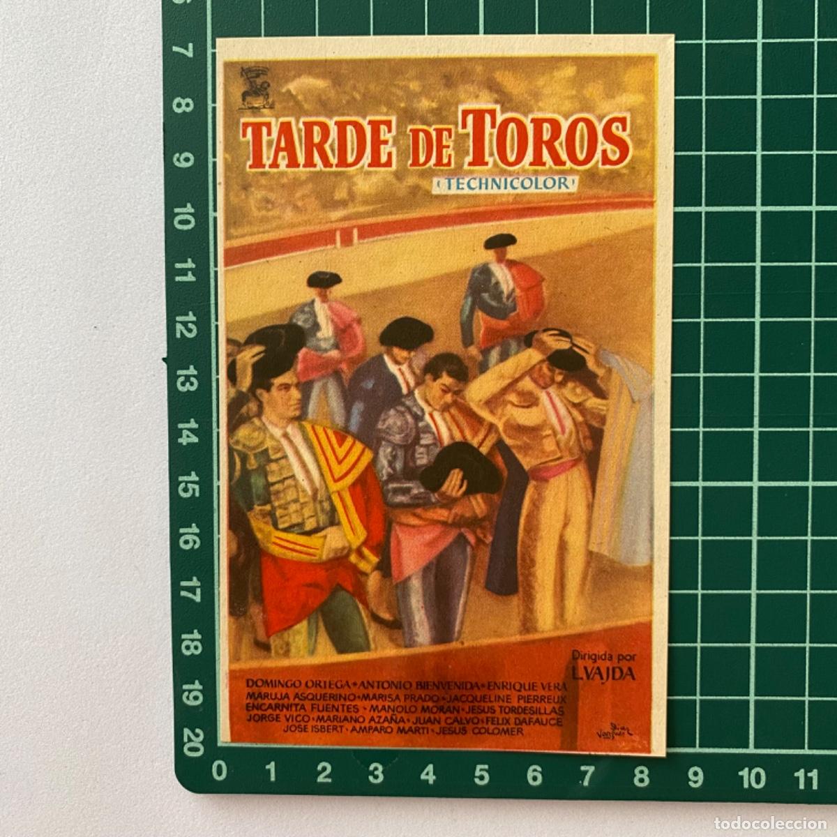 Cine: folleto de mano programa de cine pelicula Tarde de toros - Foto 1
