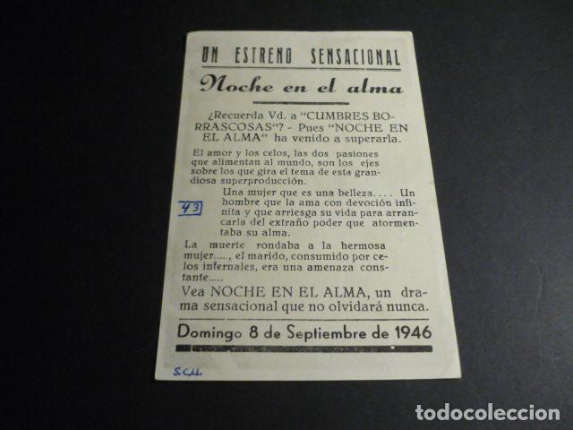 Cine: NOCHE EN EL ALMA PROGRAMA DE CINE CON PUBLICIDAD - Foto 2