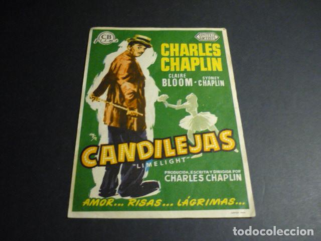 Cine: CANDILEJAS PROGRAMA DE CINE CON PUBLICIDAD TEATRO COMICO LA LINEA DE LA CONCEPCION CADIZ - Foto 1