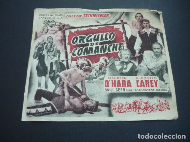 Cine: ORGULLO DE COMANCHE PROGRAMA DE CINE CON PUBLICIDAD TEATRO CAPITOL CACERES - Foto 1