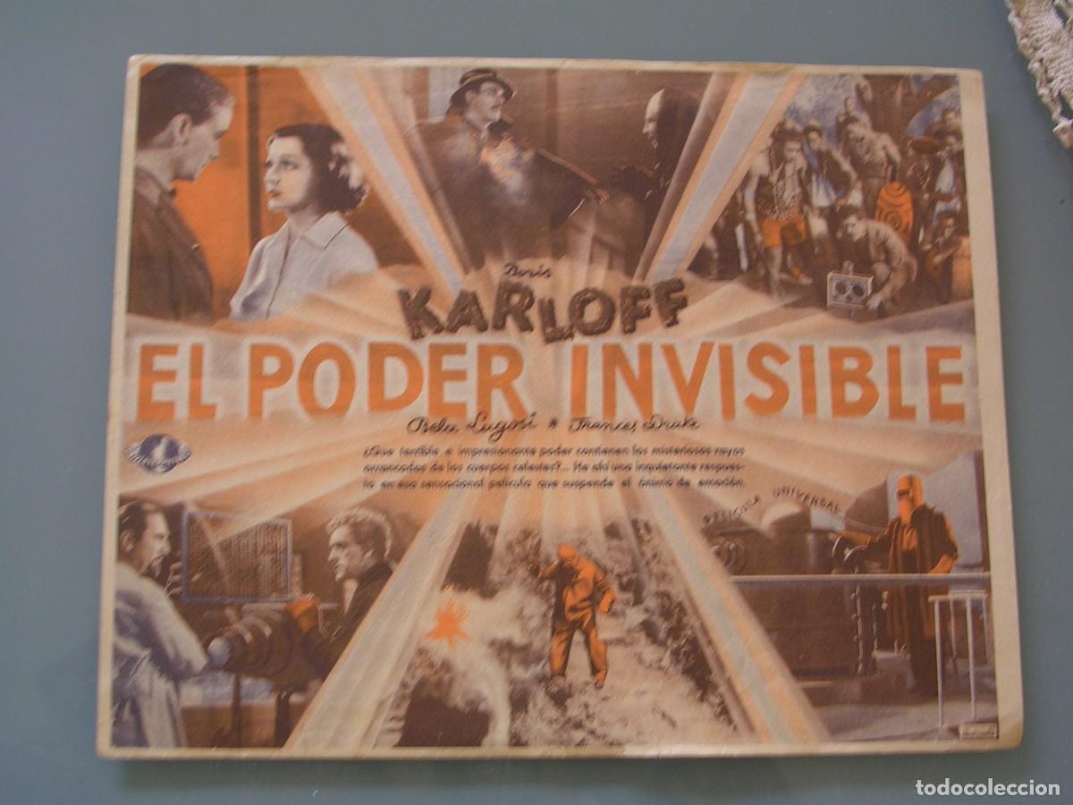 Cine: PROGRAMA DE CINE, EL PODER INVISIBLE, FOLLETO DE MANO - Foto 2