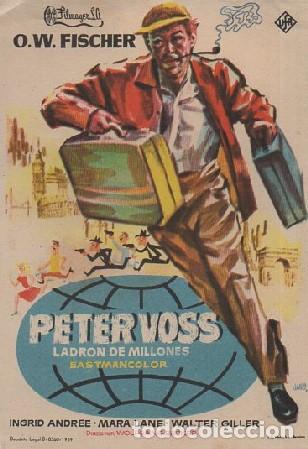 Cine: PROGRAMA DE CINE: PETER VOSS LADRON DE MILLONES PC-8418 - Foto 1