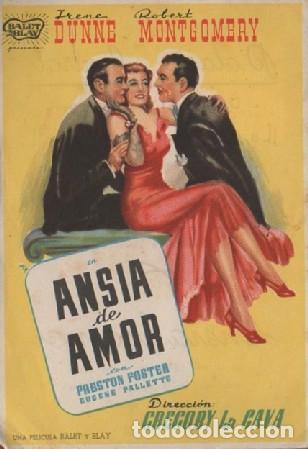 Cine: PROGRAMA DE CINE: ANSIA DE AMOR PC-8426 - Foto 1
