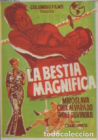 Cine: PROGRAMA DE CINE: LA BESTIA MAGNIFICA PC-8427 - Foto 1