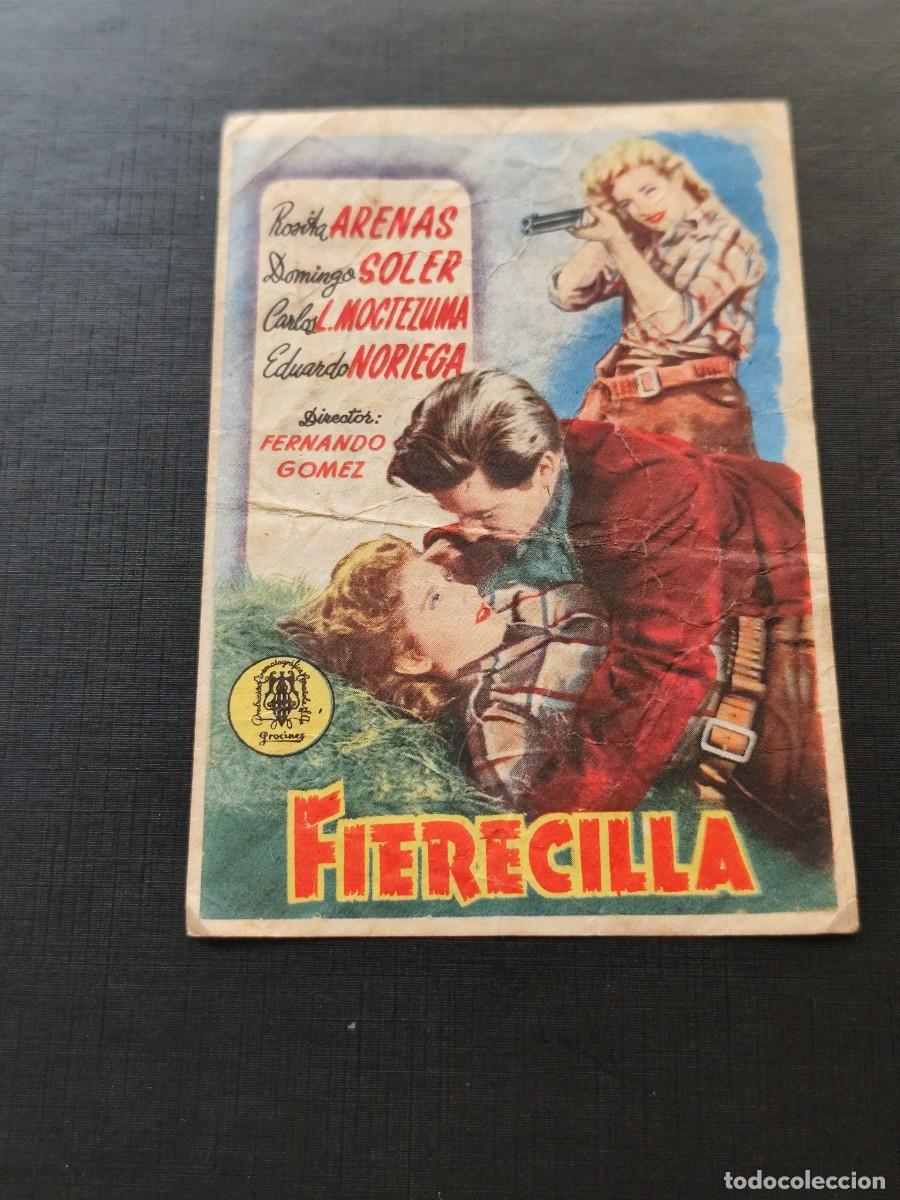 Folhetos de m&atilde;o de filmes antigos de cinema: Fierecilla con publicidad Ideal Cinema