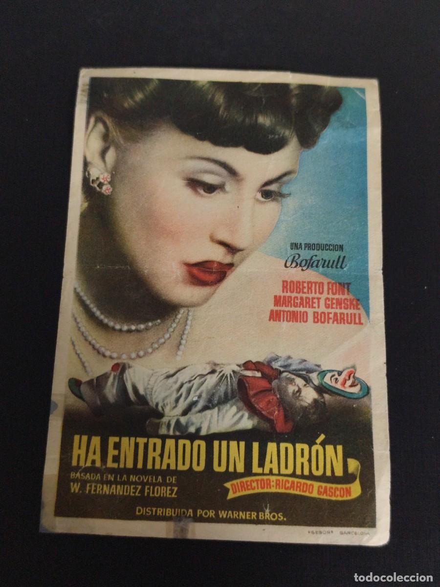 Folhetos de m&atilde;o de filmes antigos de cinema: Ha entrado un ladr&oacute;n S/P