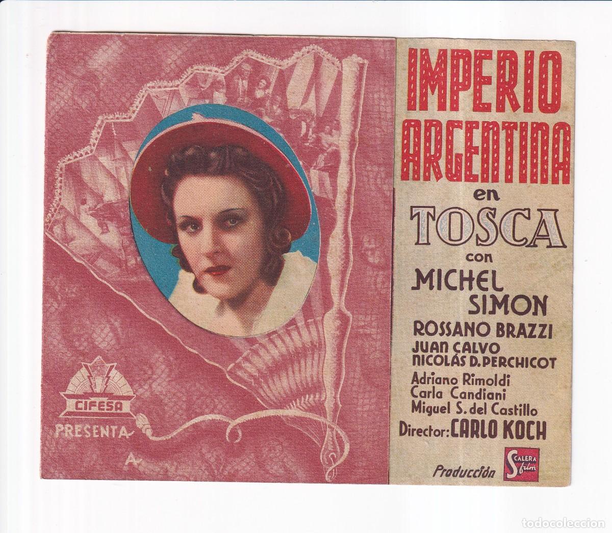 Cine: TOSCA : IMPERIO ARGENTINA - Foto 1