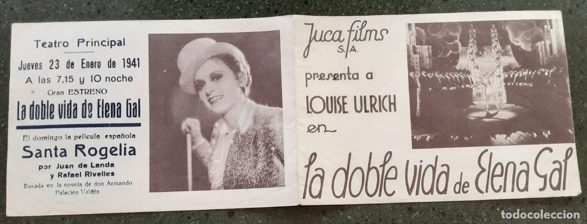 Cine: La doble vida de Elena Gal, programa doble - Foto 1