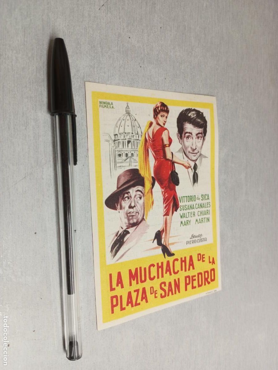 Kino: LA MUCHACHA DE LA PLAZA DE SAN PEDRO / PROGRAMA SENCILLO - IMPERIAL TEATRO Y CINEMA CHAP&Iacute; VILLENA