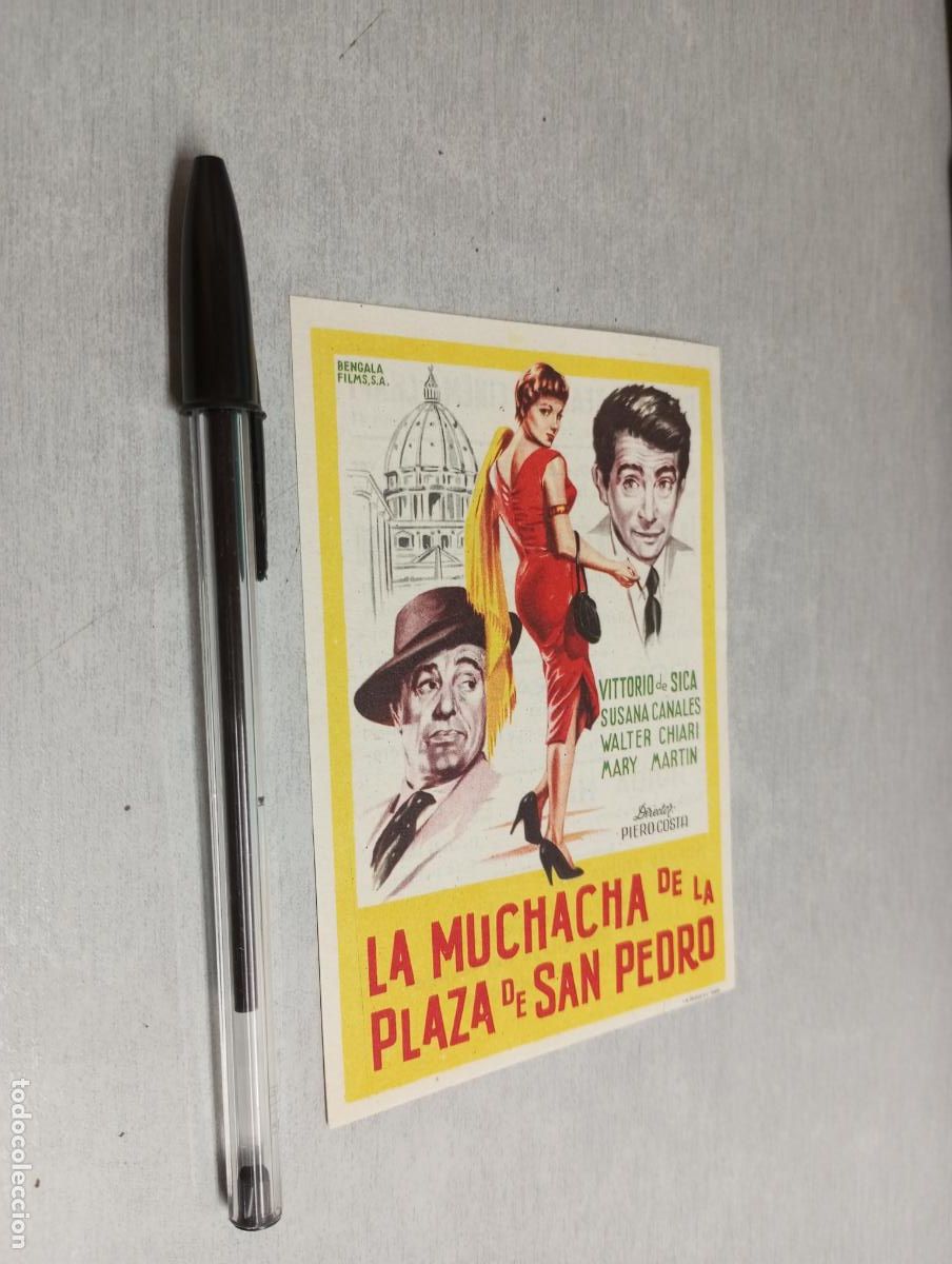 Kino: LA MUCHACHA DE LA PLAZA DE SAN PEDRO / PROGRAMA SENCILLO - IMPERIAL TEATRO Y CINEMA CHAP&Iacute; VILLENA