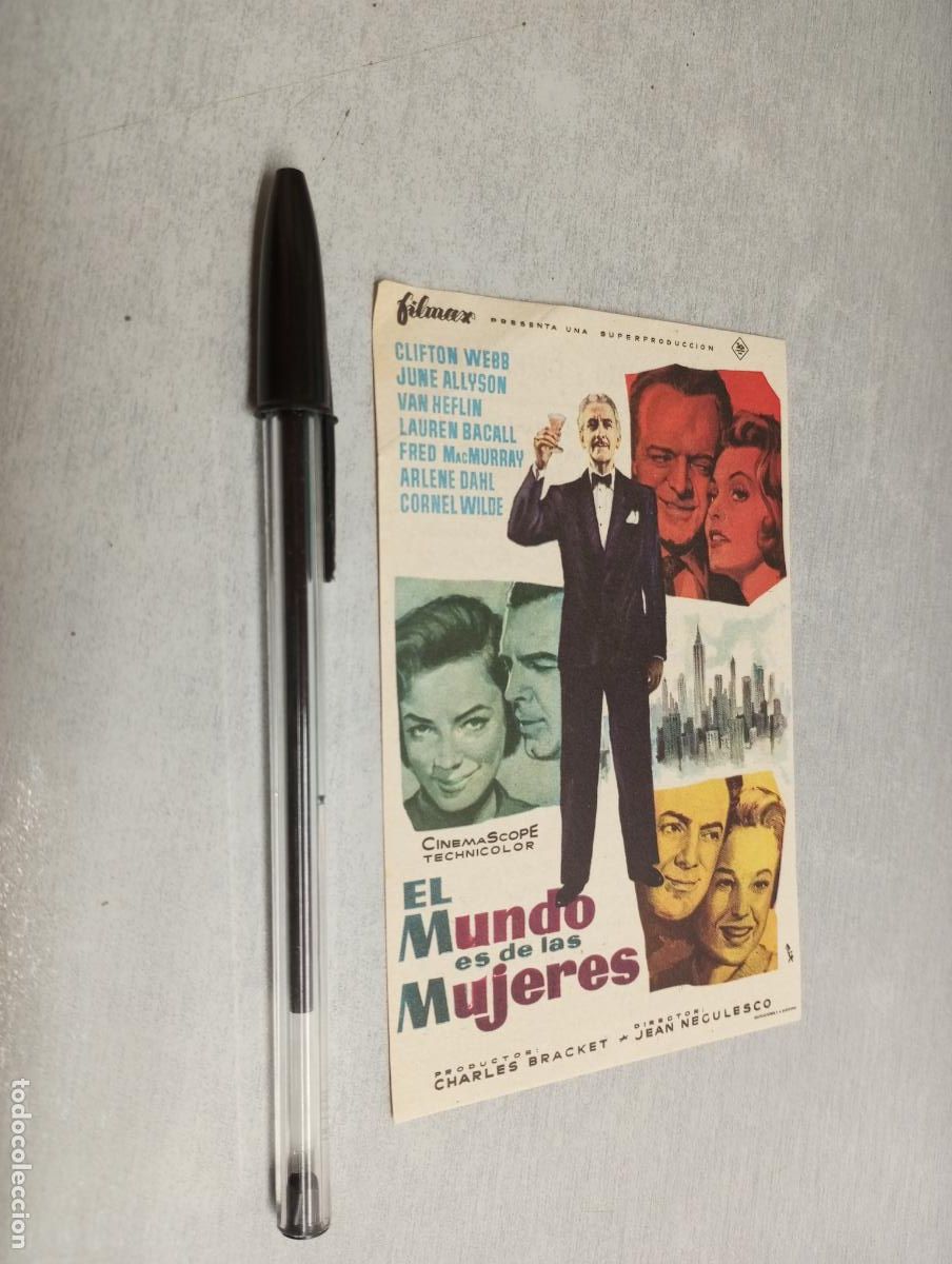 Kino: EL MUNDO ES DE LAS MUJERES / PROGRAMA SENCILLO - PUBLICIDAD IMPERIAL TEATRO Y CINEMA CHAP&Iacute;, VILLENA