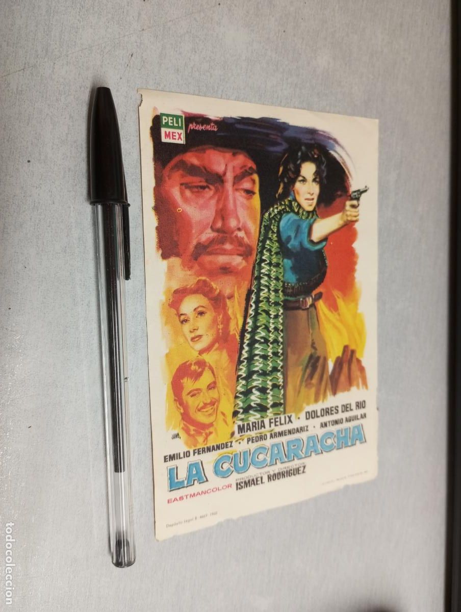 Kino: LA CUCARACHA / PROGRAMA SENCILLO - PUBLICIDAD IMPERIAL TEATRO Y CINEMA CHAP&Iacute;, VILLENA