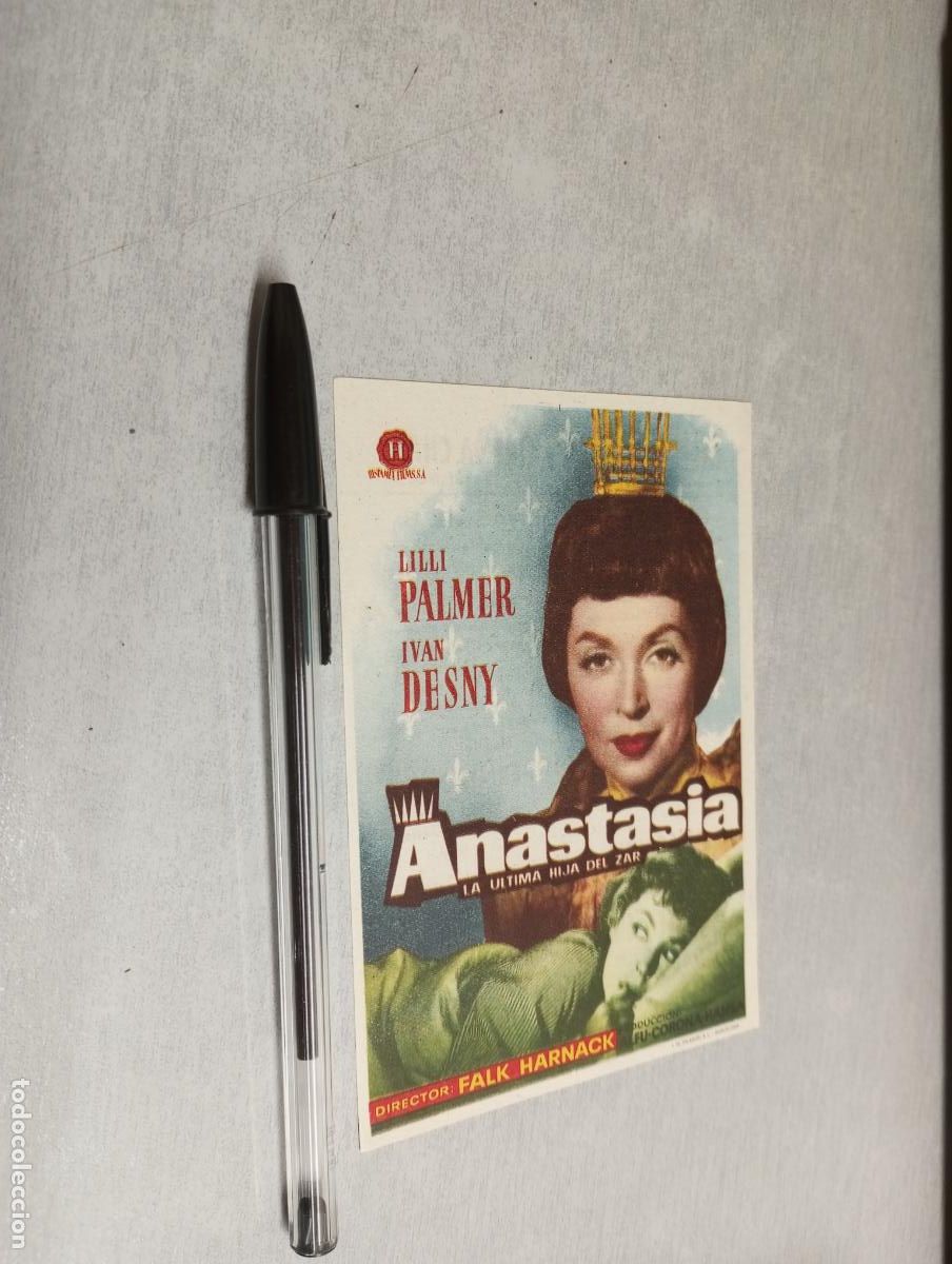 Kino: ANASTASIA / PROGRAMA SENCILLO - PUBLICIDAD IMPERIAL, TEATRO CHAP&Iacute;, VILLENA 1958