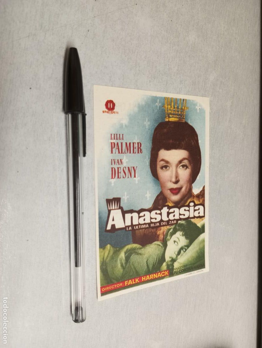 Kino: ANASTASIA / PROGRAMA SENCILLO - PUBLICIDAD IMPERIAL, TEATRO CHAP&Iacute;, VILLENA 1958