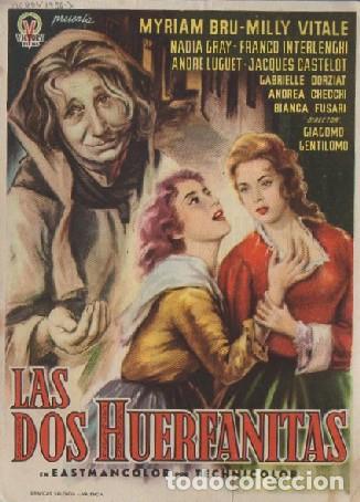 Cine: PROGRAMA DE CINE: LAS DOS HUERFANITAS PC-8435 - Foto 1
