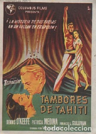 Cine: PROGRAMA DE CINE: TAMBORES DE TAHITI PC-8453 - Foto 1