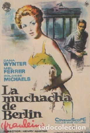 Cine: PROGRAMA DE CINE: LA MUCHACHA DE BERLIN PC-8460 - Foto 1