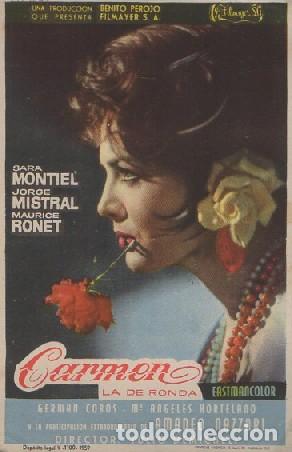 Cine: PROGRAMA DE CINE: CARMEN LA DE RONDA PC-8463 - Foto 1