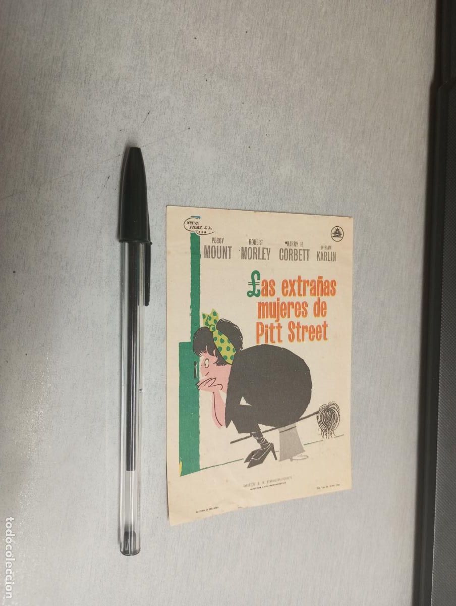 Folhetos de m&atilde;o de filmes antigos de cinema: LAAS EXTRA&Ntilde;AS MUJERES DE PITT STREET / PROGRAMA SENCILLO - PUBLICIDAD CINE GLORIA 1965