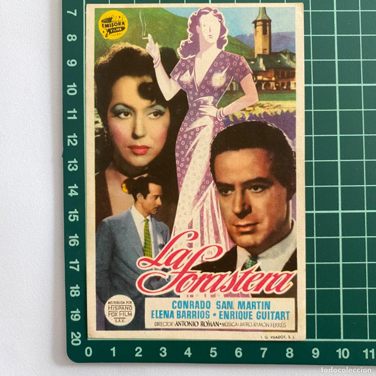 Cine: Programa de cine folleto de mano pelicula La forastera - Foto 1