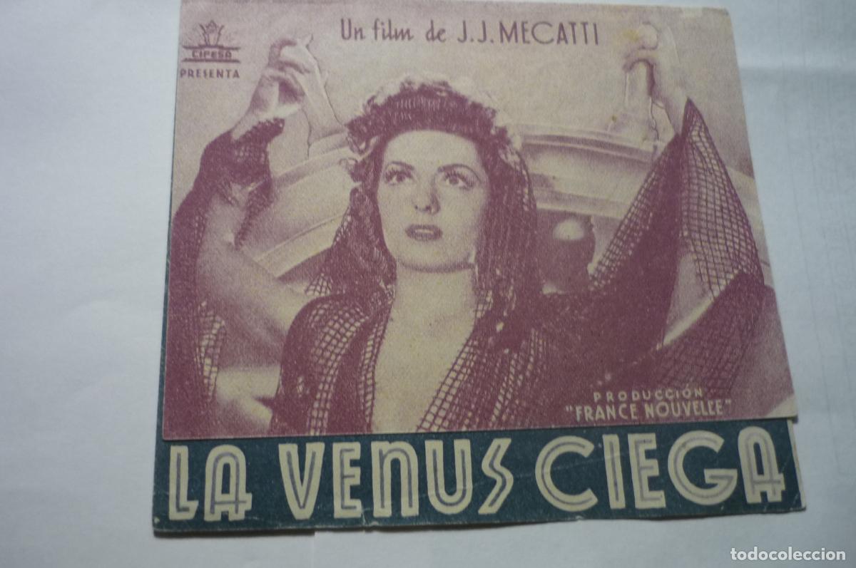 Cine: programa doble la venus ciega,.viviane romance publicidad