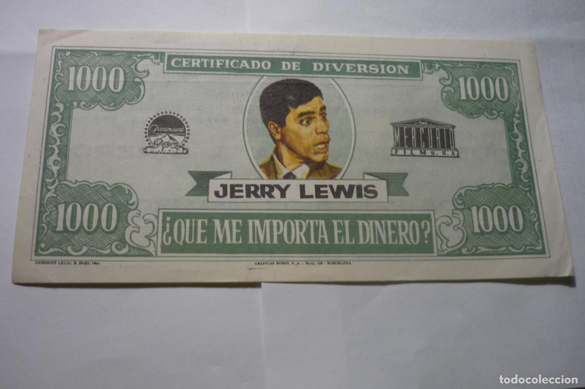 Cine: programa &iquest;que me importa el dinero? jerry lewis publicidad - Foto 1