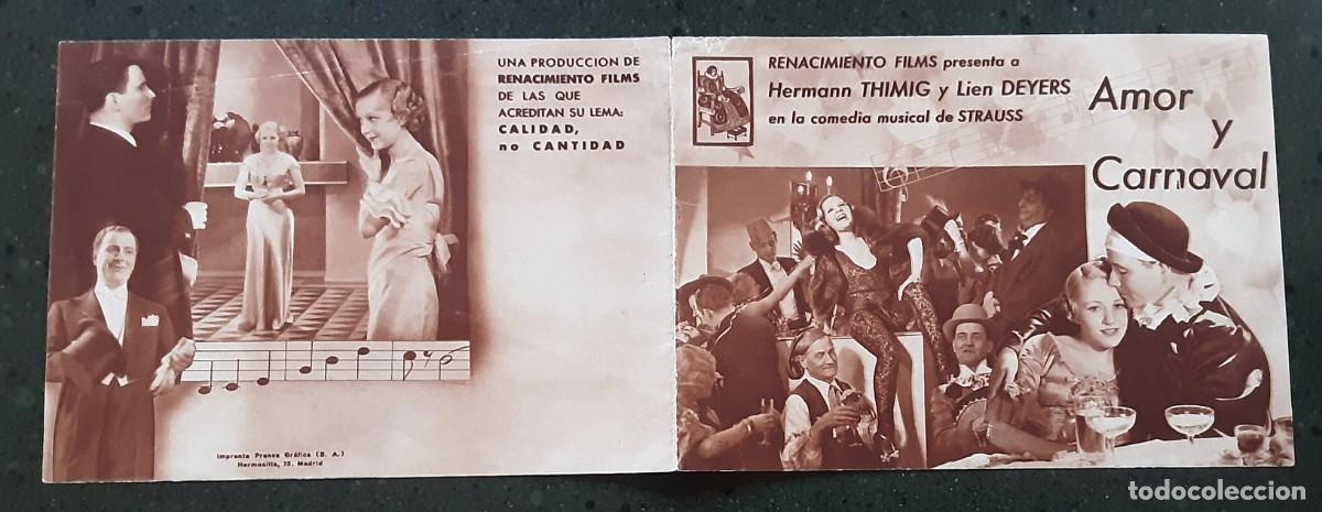 Cine: AMOR Y CARNAVAL, HERMANN THIMIG, LIEN DEYERS. - Foto 1