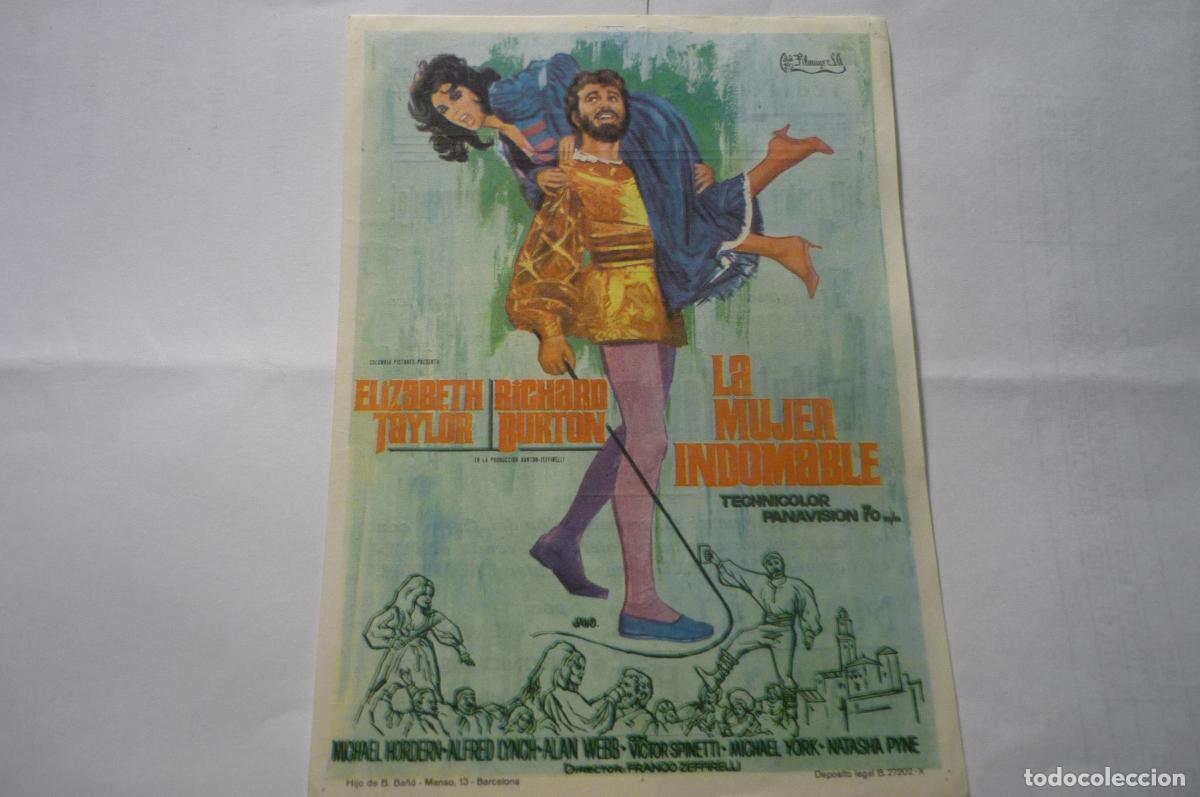 Cine: programa la mujer indomable -richard burton publicidad - Foto 1