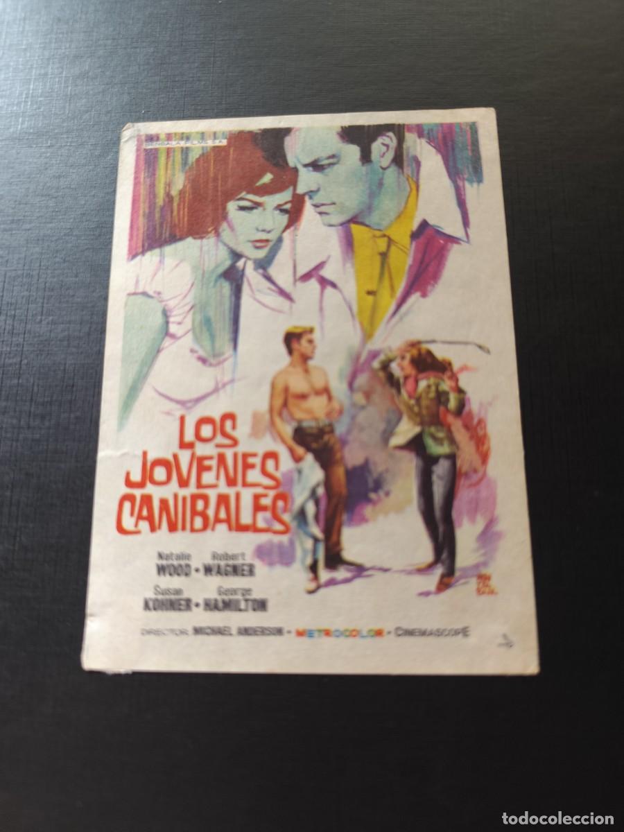 Folhetos de m&atilde;o de filmes antigos de cinema: Los j&oacute;venes canibales sin publicidad