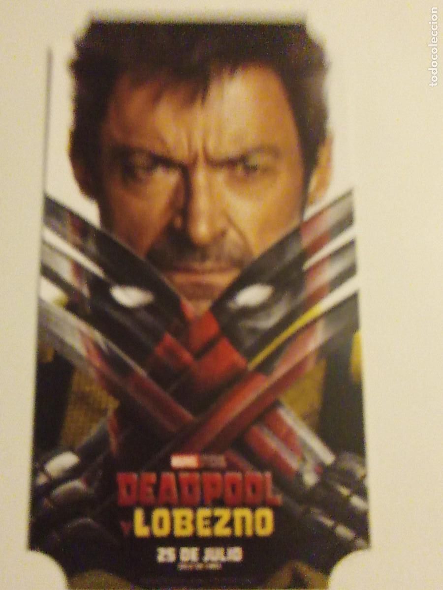 Cine: PROGRAMA DE ** DEADPOOL Y LOBEZNO **. HUGH JACKMAN 10 x 5.5 CMS. - Foto 1