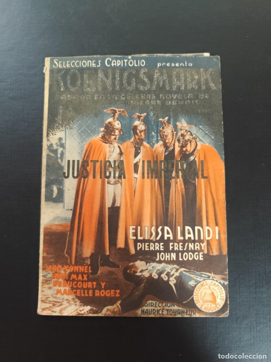 Cinema: Justicia Imperial Doble con publicidad Cine Dorado Sal&oacute;n Catalu&ntilde;a