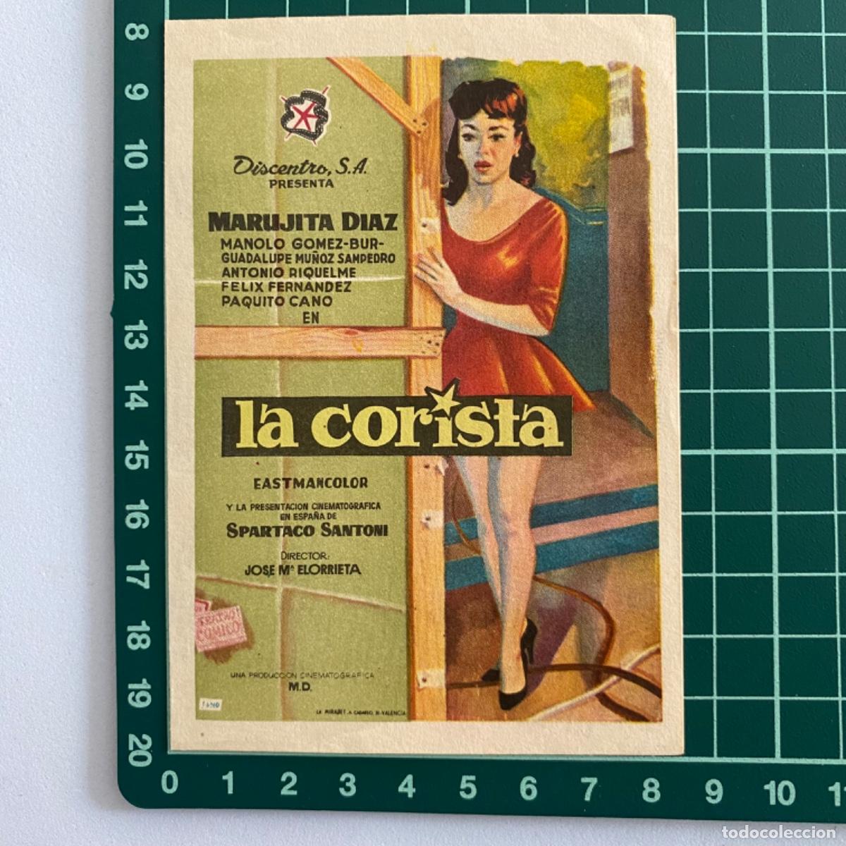Cine: Programa de cine folleto de mano pelicula La corista - Foto 1
