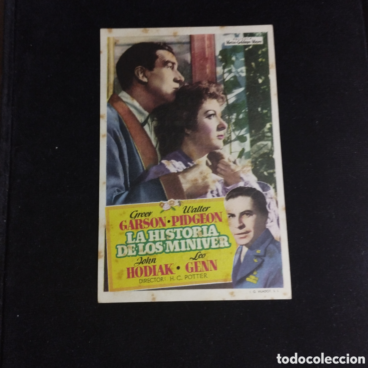 Cine: Programa de cine, sencillo. La historia de los Miniver. Greer Garson. Walter Pidgeon. - Foto 1