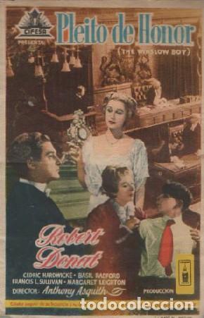 Cine: PROGRAMA DE CINE: PLEITO DE HONOR PC-8481 - Foto 1