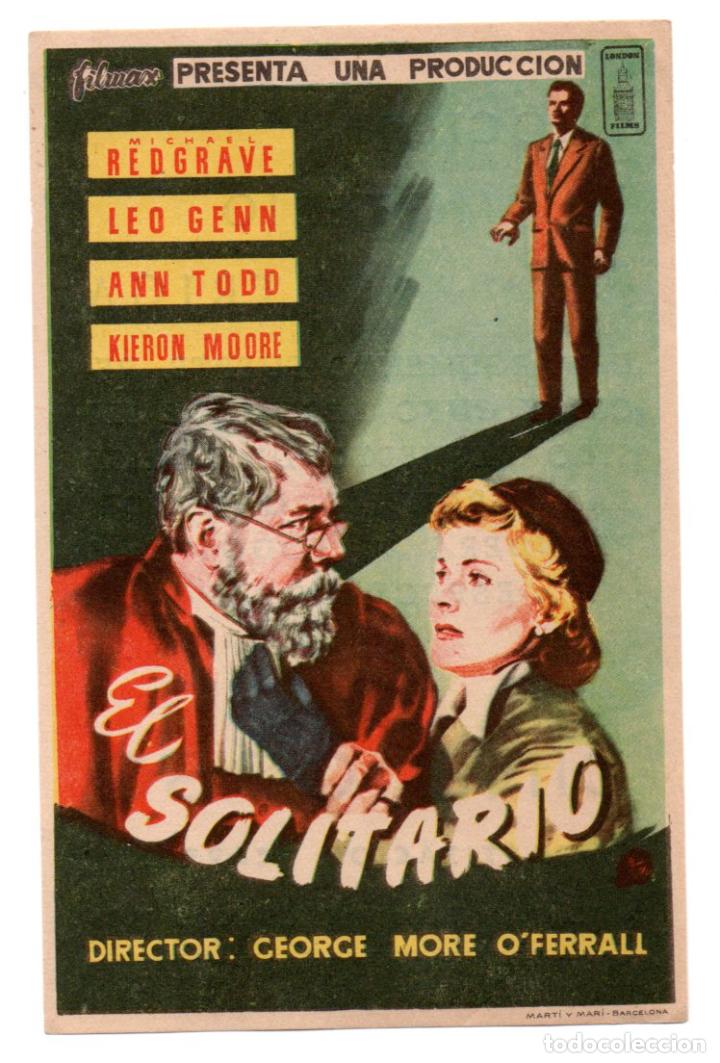 Cinema: EL SOLITARIO - MICHAEL REDGRAVE, LEO GENN, ANN TODD - DIRECTOR GEORGE MORE O'FERRALL - CINE COSO