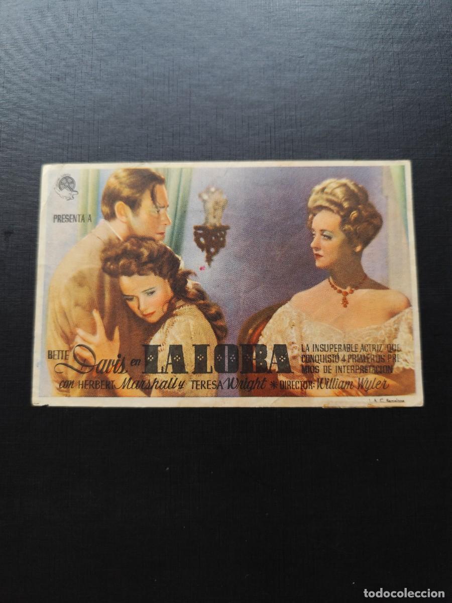  Flyers Publicitaires de films Anciens: La loba con publicidad Cine Sindicato Malda