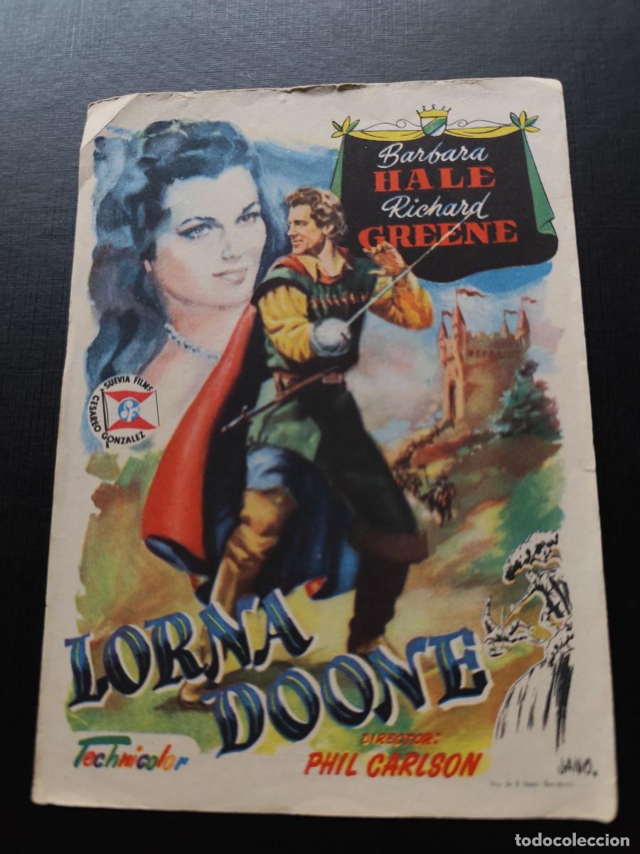  Flyers Publicitaires de films Anciens: Lorena Doone con publicidad Teatro Calder&oacute;n Alcoy