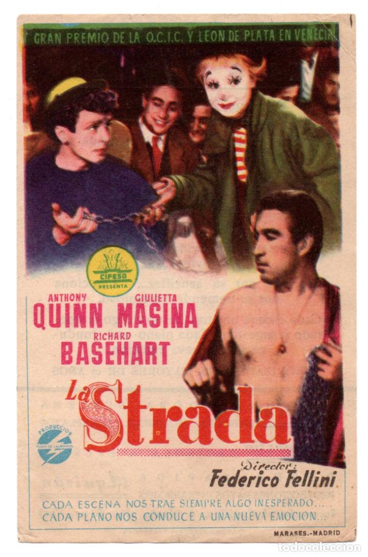 Cinema: LA STRADA - ANTHONY QUINN, GIULETTA MASINA, RICHARD BASEHART - CINE DORADO