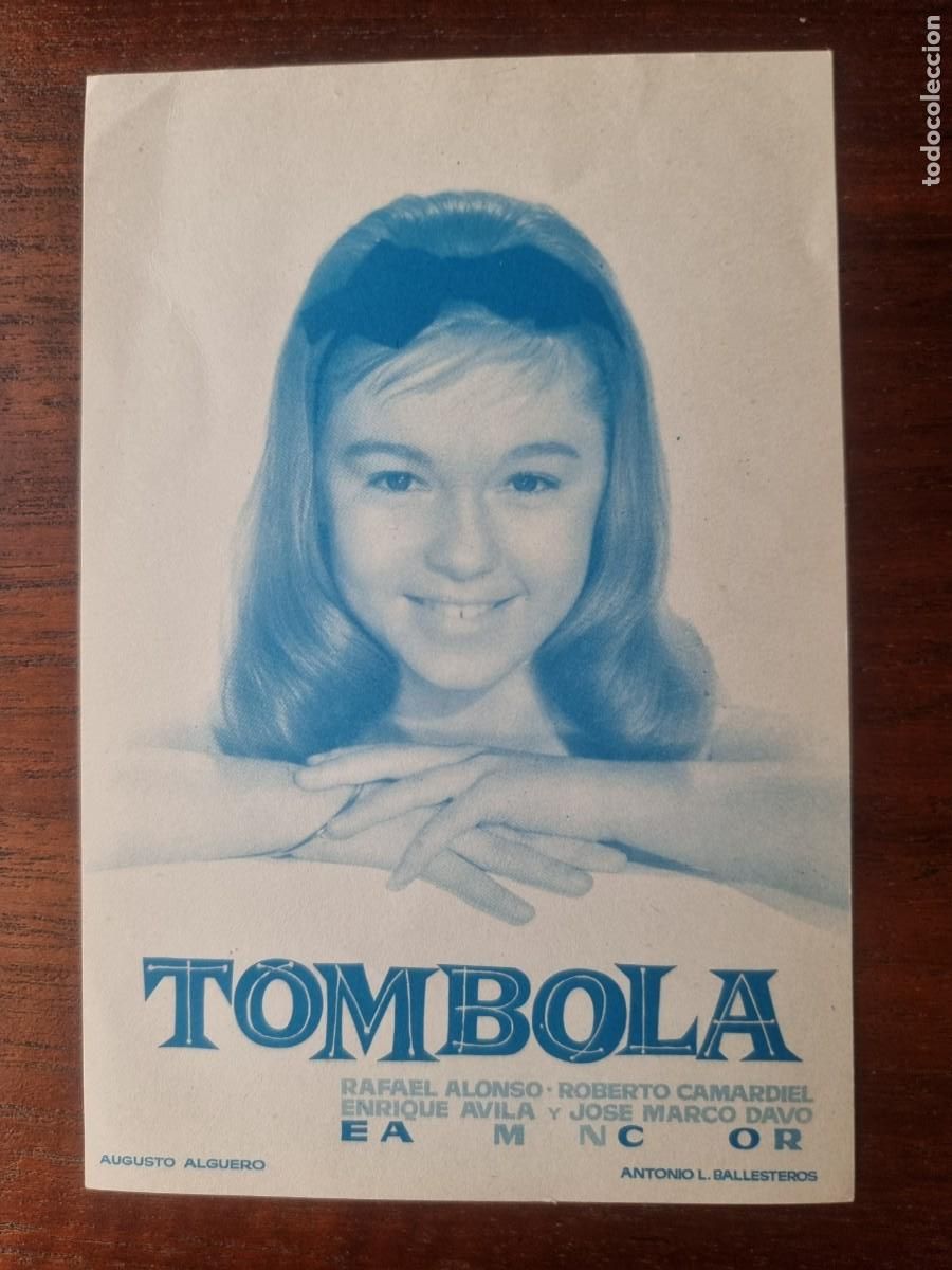 Cine: Programa de Mano.Marisol.Tombola - Foto 1