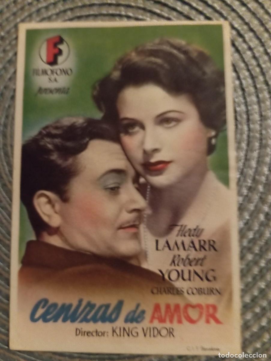 Cine: PROGRAMA DE ** CENIZAS DE AMOR ** HEDY LAMARR - Foto 1