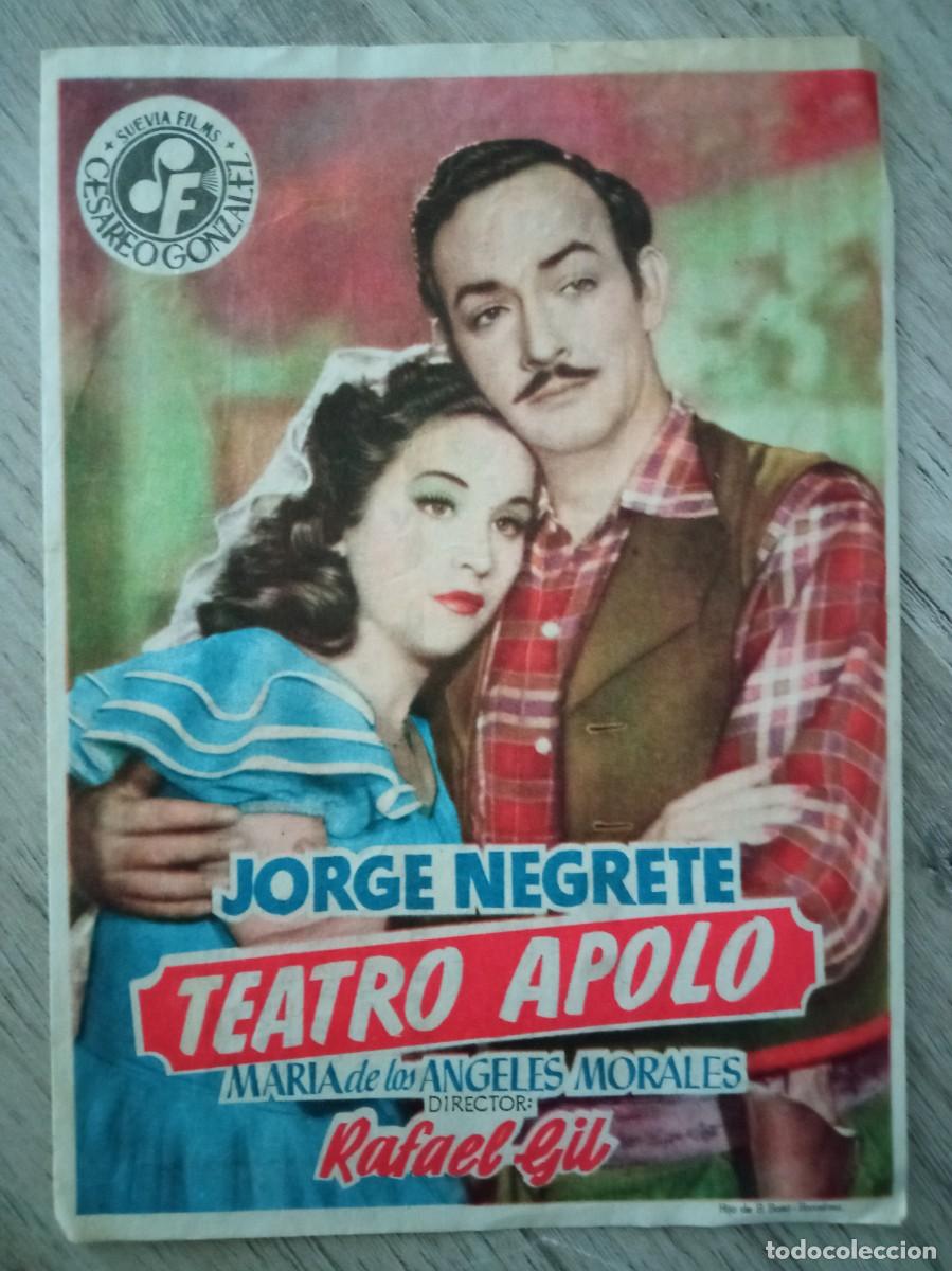 Kino: TEATRO APOLO, JORGE NEGRETE, NUEVO CINEMA TADEO, SAN CUGAT, 1951