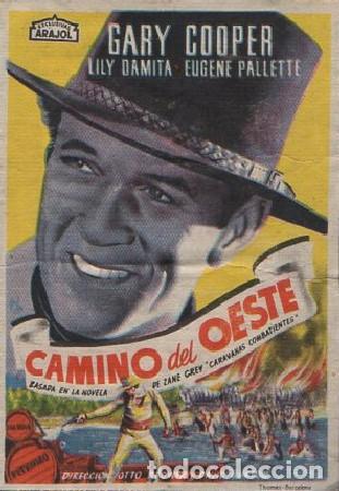 Cine: PROGRAMA DE CINE: CAMINO DEL OESTE PC-8512 - Foto 1