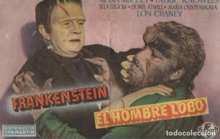 Cine: PROGRAMA DE CINE: FRANKENSTEIN Y EL HOMBRE LOBO PC-8517 - Foto 1