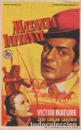 Cine: PROGRAMA DE CINE: MATANZA INFERNAL PC-8546 - Foto 1
