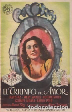 Cine: PROGRAMA DE CINE: EL TRIUNFO DEL AMOR PC-8549 - Foto 1
