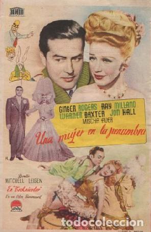 Cine: PROGRAMA DE CINE: UNA MUJER EN LA PENUMBRA PC-8557 - Foto 1