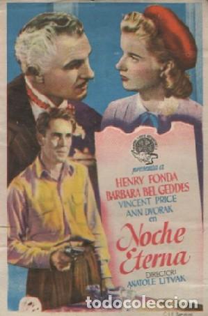 Cine: PROGRAMA DE CINE: NOCHE ETERNA PC-8560 - Foto 1